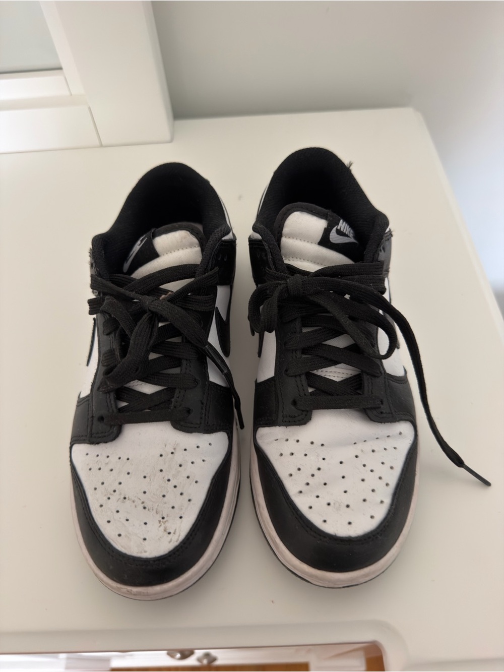 Nike Kids Black and White Low-Top Sneakers